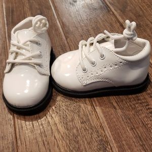 White Dressy Baby Boy Shoes